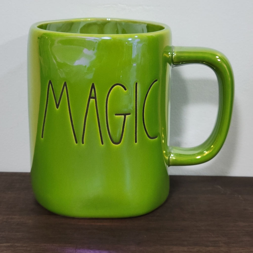 Rae Dunn Green Iridescent Magic Mug